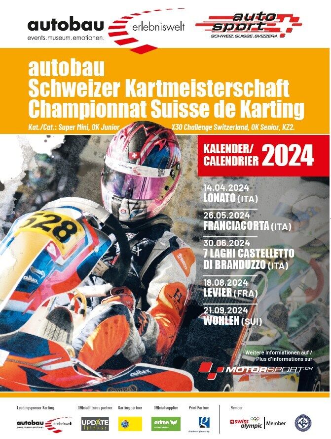 Kart Poster 2024 Motorsport Schweiz | Auto Sport Schweiz