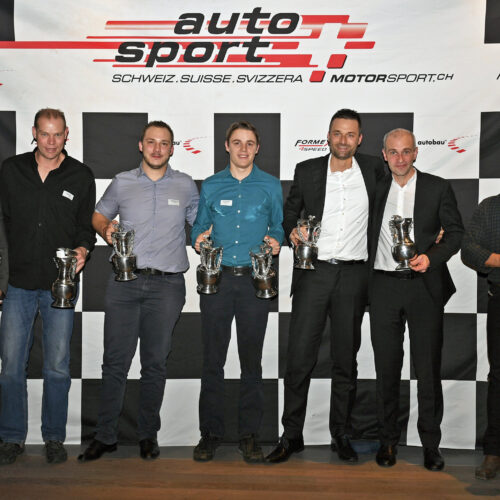 Steiner, Neff, Marchand, Schmid, Ballinari, Pianca und Bürki © Kaufmann Motorsport Schweiz | Auto Sport Schweiz