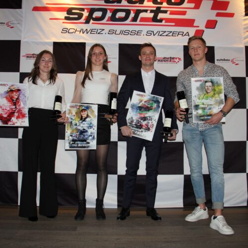 Léna Bühler, Karen Gaillard, Louis Delétraz et Fabio Scherer © Eichenberger Motorsport Suisse | Auto Sport Suisse
