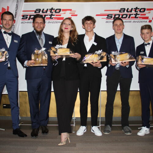 FIA Motorsport Games: Yannick Mettler, Dexter Müller, Chiara Gaffuri, Dario Cabanelas, Thomas Schmid und Elia Epifanio © Eichenberger Motorsport Schweiz | Auto Sport Schweiz