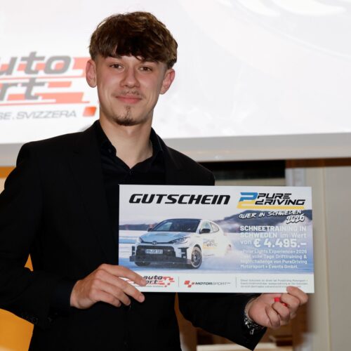 Tombola-Gewinner Ethan Ischer © myrally.ch Motorsport Schweiz | Auto Sport Schweiz