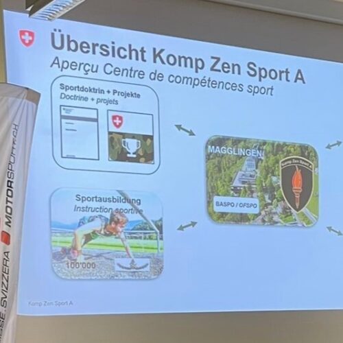 Conférence Militaires et carrière avec l'adjudant Urs Walther, chef de la section Sport d'élite de l'armée © Falk Motorsport Suisse | Auto Sport Suisse