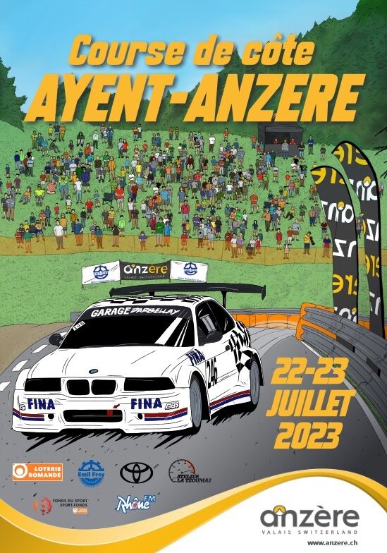Affiche Anzere Motorsport Schweiz | Auto Sport Schweiz