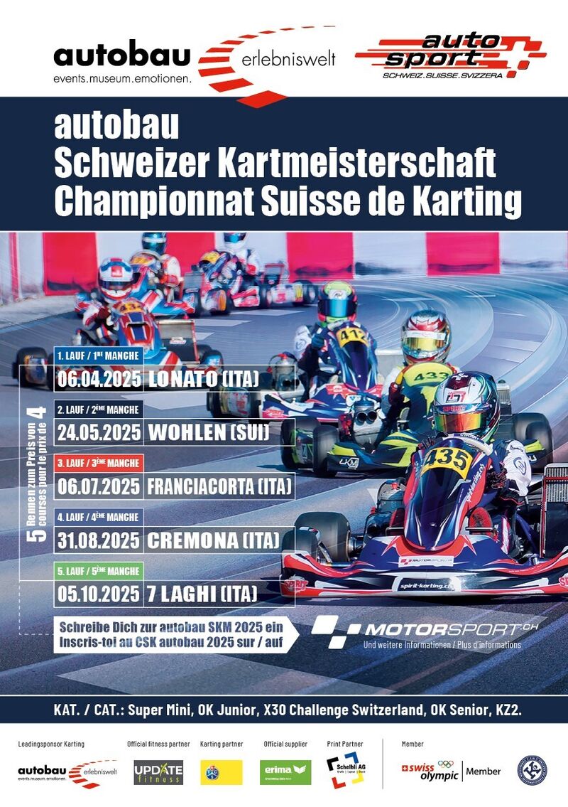 Flyer 2025 Motorsport Schweiz | Auto Sport Schweiz