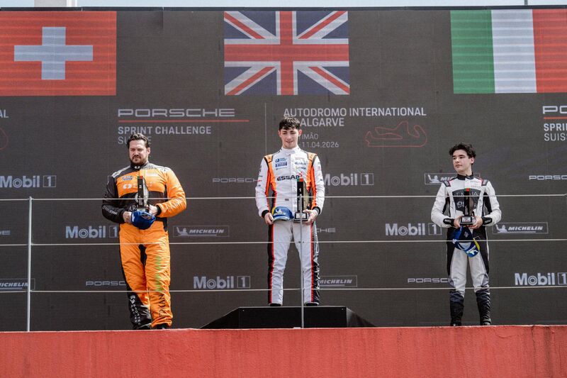Podium PSCS Portimao 2026 Motorsport Schweiz | Auto Sport Schweiz