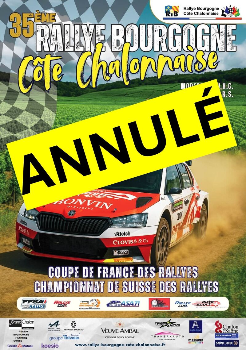 Rallye Bourgogne annule Motorsport Schweiz | Auto Sport Schweiz
