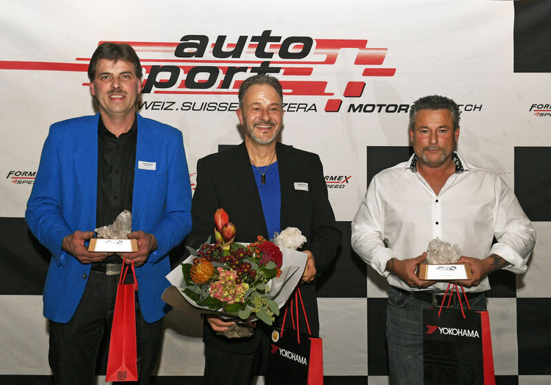 Podium Bergpokal Schoepfer Krebs Buerki Motorsport Schweiz | Auto Sport Schweiz